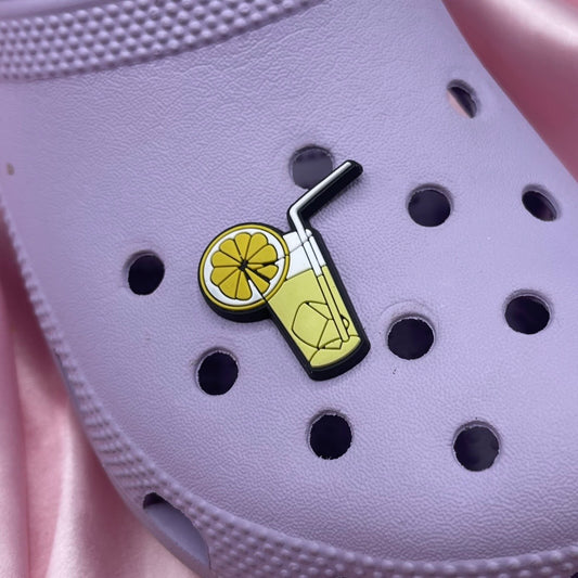 Lemonade Croc charm