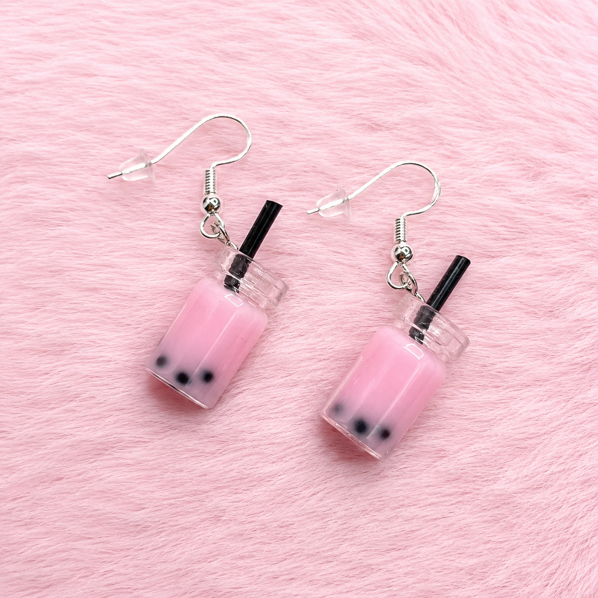 Sterling silver boba Earrings