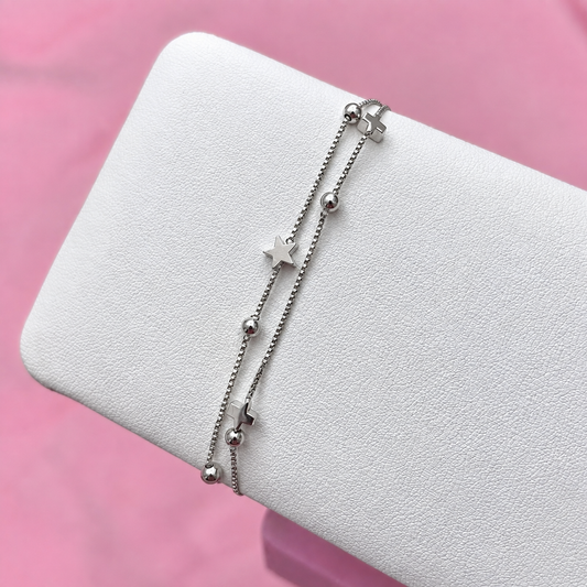 Stainless steel adjustable Star Bracelet